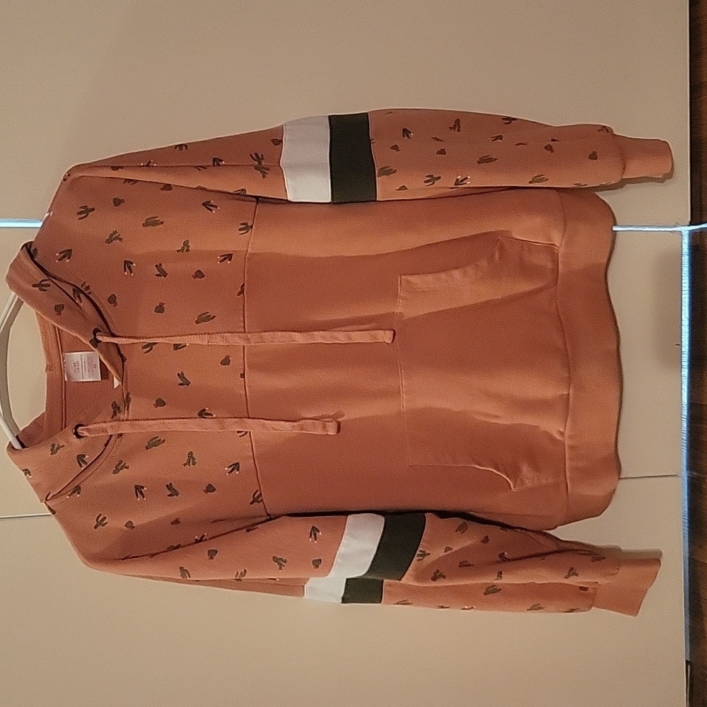 Super cute pink cacti hoodie- No Boundries- size XL (15-17)